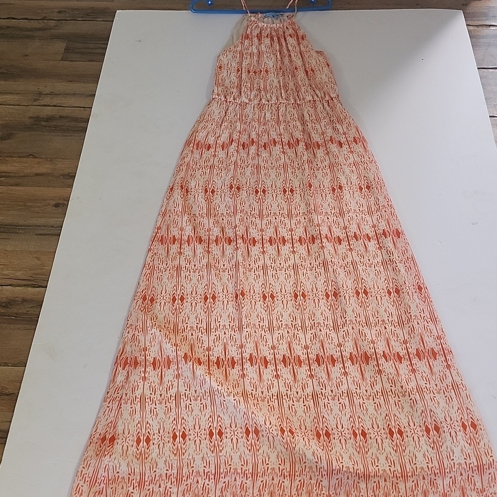 ANTONIO MELANI Coral Patterned Maxi Dress - Picture 2 of 11